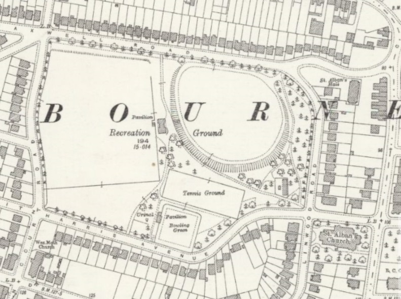 Bournemouth - Winton Recreation Ground : Map credit National Library of Scotland